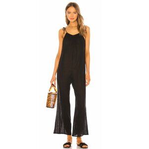 Tori Praver Swimwear Athena Black Jumpsuit Cover Up